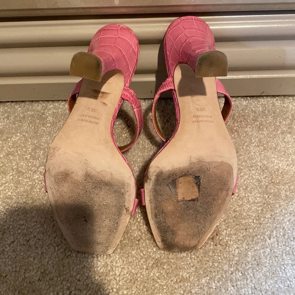 Paris Texas Croc-Embossed Leather Mules - Picture 2 of 5